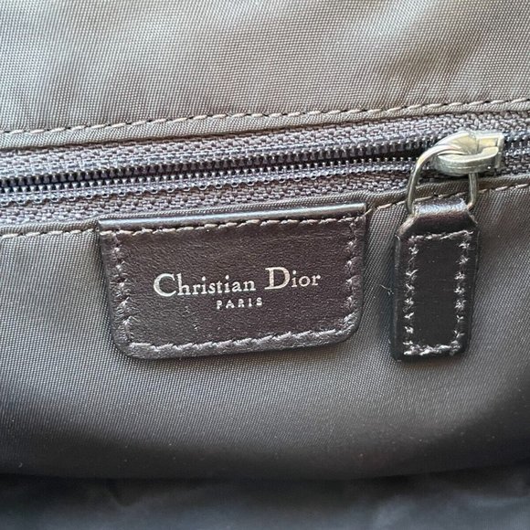 Christian Dior Paris Women Shoulder Bag Hand Bag CD Brown Monogram Made in Italy - Picture 8 of 12